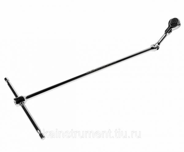 Ключ трещотка 1/4" 72 зуба 460мм Т-образный JTC